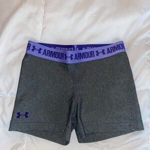 Under Armour Women's Shorts with Purple Waistband